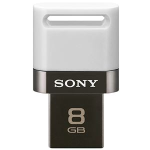 SONY USB2.0対応 スマートフォン・タブレットにも使えるUSBメモリー 8GB ホワイト USM8SA1 W