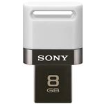 SONY USB2.0対応 スマートフォン・タブレットにも使えるUSBメモリー 8GB ホワイト USM8SA1 W