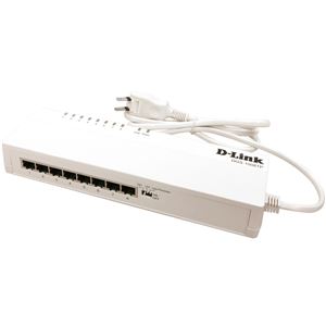 D-Link ループ検知遮断機能搭載 10/100/1000BASE-T*8ポートタップ型スイッチ(電源内蔵) DGS-1008TP/A1 商品画像