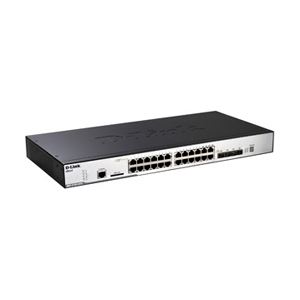 D-Link 24ポート 10/100/1000BASE-T(内4SFP Combo)+10GBASE-CX4×2 スタッカブルL2スイッチ SI版(リミテッドライフタイム保証) DGS-3120-24TC/SI