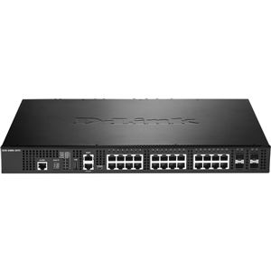 D-Link 100/1000/10G BASE-T×24ポート 10G SFP+スロット(Combo)×4ポートスタッカブル Managed L3スイッチ(リミテッドライフタイム保証) DXS-3400-24TCSI/A1
