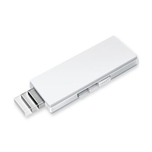 三菱ケミカルメディア USBフラッシュメモリー 2GB USB2.0/1.1準拠スライド式 白 USBF2GVW1