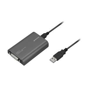 グリーンハウス USB-DVI QWXGA対応 変換アダプタ VGAアダプタ付 GH-USB-DVIA