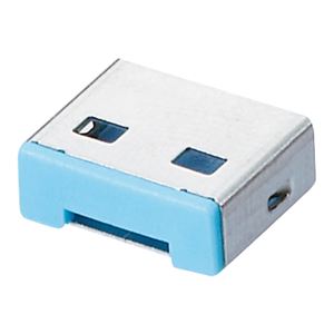 プリンストン USBポートロック専用コネクタ 5個セット (ライトブルー) PUS-PLC5LB