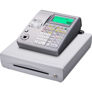カシオ計算機 電子レジスター 10部門 (シルバー) TE-400-SRL
