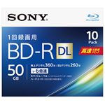 SONY ビデオ用BD-R 追記型 片面2層50GB 6倍速 ホワイトワイドプリンタブル 10枚パック 10BNR2VJPS6