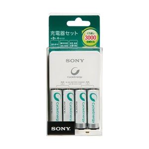 SONY ニッケル水素スタンダード充電器 低価格セット 単3形(typ:1000mAh)4本付属 BCG34HH4R