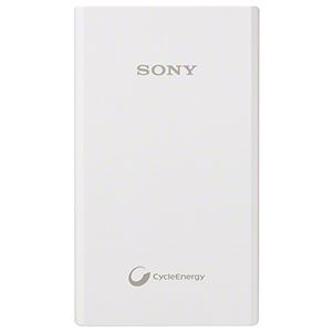 SONY 表面加工で傷付きにくい スマホ用 USBポータブル電源 8700mAhタイプ約1000回繰返し使用可 ハイブリッドゲルテクノロジー ホワイト CP-E87CW