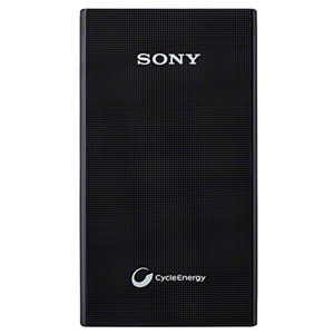 SONY スマホ用 フラットタイプUSBポータブル電源 5000mAh 約1000回繰返し使用可ブラック CP-V5AB