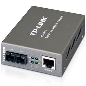 TP-LINK ギガビット シングルモード メディアコンバーター MC210CS