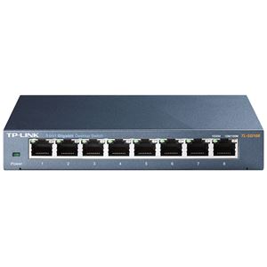 TP-LINK 8ポート 10/100/1000Mbps デスクトップ スイッチ TL-SG108