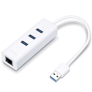 TP-LINK USB3.0対応 ギガビット有線LANアダプタ + USB3.0ハブ 3ポート UE330