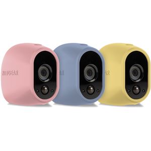 NETGEAR Inc. Arlo スマートホーム ワイヤレスネットワークセキュリティカメラ(屋外設置可能)用マルチカラーシリコンスキン(パステルカラー) VMA1200C-10000S