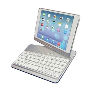 ユニーク iPad mini3/mini2用Bluetooth接続ワイヤレスキーボードケース FLiPFlap シルバー KBP365S