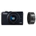 キヤノン ミラーレスカメラ EOS M100・ダブルレンズキット (ブラック) 2209C034