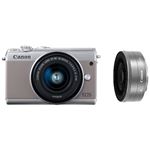 キヤノン ミラーレスカメラ EOS M100・ダブルレンズキット (グレー) 2211C034