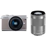 キヤノン ミラーレスカメラ EOS M100・ダブルズームキット (グレー) 2211C024