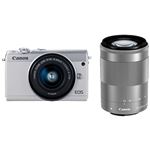 キヤノン ミラーレスカメラ EOS M100・ダブルズームキット (ホワイト) 2210C024