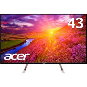 Acer 43型ワイド液晶ディスプレイ ET430Kwmiiqppx(IPS/半光沢/3840x2160/350cd/5ms/HDMI2.0x2・DP・MiniDP/4K/Acer HDRReady対応) ET430Kwmiiqppx