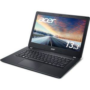 Acer TMP238G2M-S58UB6 (Core i5-7200U/8GB/256GSSD/ドライブなし/13.3/HD/モバイル/Windows 10 Pro 64bit/LAN/HDMI/OfficeHome&Business 2016/1年保証/ブラック) TMP238G2M-S58UB6 商品画像