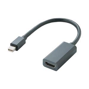 エレコム Mini DisplayPort-HDMI変換アダプタ/ブラック AD-MDPHDMIBK 商品画像