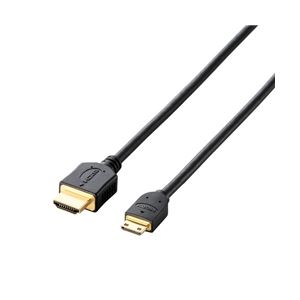 エレコム HDMI-Miniケーブル/イーサネット対応/1.5m/ブラック CAC-HD14EM15BK 商品写真