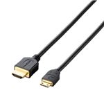 エレコム HDMI-Miniケーブル/イーサネット対応/1.5m/ブラック CAC-HD14EM15BK