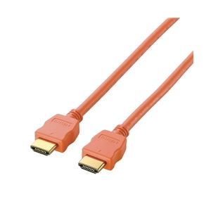 エレコム HDMIケーブル/イーサネット対応/カラー/1.5m/オレンジ DH-HD14EC15DR