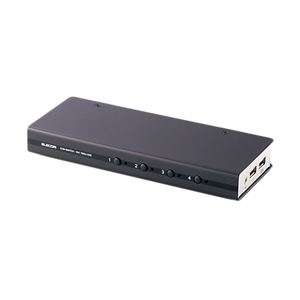 エレコム パソコン切替器/DVI対応/BOX型/4ポート KVM-DVHDU4 商品写真