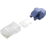 エレコム RJ45コネクタ/Cat6対応/単線ヨリ線共通/ツメ折れ防止コネクタ+保護カバー付/10個入り LD-6RJ45T10/TP