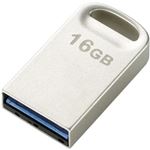 エレコム セキュリティソフト対応 超小型USB3.0メモリ/16GB/シルバー MF-SU316GSV