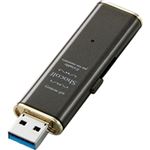 エレコム USB3.0セキュリティ対応スライド式USBメモリ“Shocolf”/16GB/ビターブラウン MF-XWU316GBW