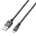 エレコム microUSBケーブル/2A出力/スタンダード/通信・充電/1.2m/ブラック MPA-AMB2U12BK