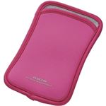 エレコム スマートフォン用スリップインネオプレンケース/Lサイズ/ディープピンク P-02SNCPND
