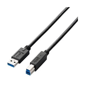 エレコム USB3.0ケーブル(A-B)/2.0m/ブラック USB3-AB20BK 商品画像