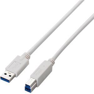 エレコム USB3.0ケーブル(A-B)/2.0m/ホワイト USB3-AB20WH 商品写真2