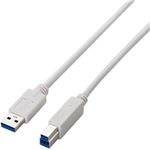 エレコム USB3.0ケーブル(A-B)/3.0m/ホワイト USB3-AB30WH