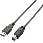 エレコム 極細USB3.0ケーブル(A-B)/1.5m/ブラック USB3-ABX15BK