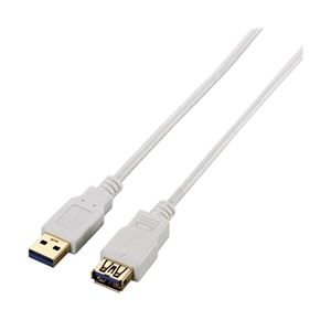 エレコム 極細USB3.0延長ケーブル(A-A)/1.0m/ホワイト USB3-EX10WH 商品画像
