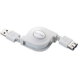 エレコム 巻き取りUSB3.0延長ケーブル(A-A)/0.7m/ホワイト USB3-RLEA07WH 商品写真2