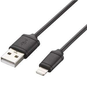 Logitec Lightningコネクタ付USBケーブル/ストレート/AV売場用/2.0m/ブラック LHC-UALO20BK