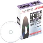 三菱ケミカルメディア BD-R XL≪片面3層≫ M-DISC 1回記録用 100GB 2-4倍速1枚トールケース(黒)3P 紙箱入り インクジェットプリンタ対応(ホワイト) DBR100YMDP3D1