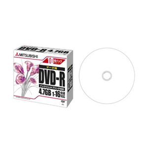 三菱ケミカルメディア DVD-R 4.7GB PCデータ用 1-16倍速 1枚5mmケース(透明)10PIJ対応(ホワイト) DHR47JPP10 商品画像
