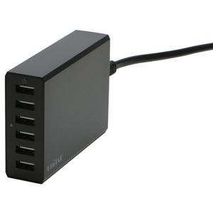 プリンストン 6ポートUSB急速充電器「Unitap」 (ブラック) PPS-UTAP2CBK 商品画像