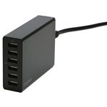 プリンストン 6ポートUSB急速充電器「Unitap」 (ブラック) PPS-UTAP2CBK