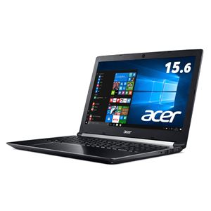 Acer Aspire 7 A715-71G-A58H/K (Core i5-7300HQ/8GB/128GBSSD+1TB HDD/ドライブなし/15.6/Windows 10Home(64bit)/Officeなし/オブシディアンブラック)