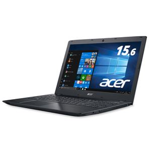 Acer Aspire E 15 E5-576-F58U/K (Core i5-7200U/8GB/256GBSSD/DVD±R/RWドライブ/15.6型/Windows 10Home(64bit)/Officeなし/オブシディアンブラック)