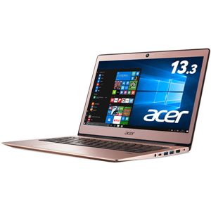 Acer Swift 1 SF113-31-F14Q/P (Celeron N3350/4GB/128GBeMMC/ドライブなし/13.3/Windows 10 Home(64bit)/Officeなし/サクラピンク)