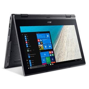 Acer TMB118R-A14Q (Celeron N3350/4GB/128GBSSD/11.6/Windows 10 Pro64bit/コンバーチブル/モバイル/マットブラック/Officeなし/1年保証)