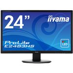 iiyama 24型ワイド液晶ディスプレイ ProLite E2483HS (LED、フリッカーフリー)マーベルブラック